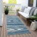 Addison Rugs Chantille Navy 2'3" x 7'6" Runner Room Scene