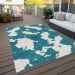 Addison Rugs Chantille Teal 2'6" x 3'10" Room Scene