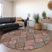 Addison Rugs Chantille Black 8'0" x 8'0" Round Room Scene