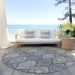 Addison Rugs Chantille Gray 8'0" x 8'0" Round Room Scene