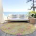 Addison Rugs Chantille Lime 8'0" x 8'0" Round Room Scene