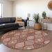 Addison Rugs Chantille Paprika 8'0" x 8'0" Round Room Scene