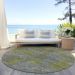 Addison Rugs Chantille Gray 8'0" x 8'0" Round Room Scene