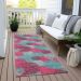 Addison Rugs Chantille Pink 2'3" x 7'6" Runner Room Scene