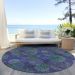 Addison Rugs Chantille Purple 8'0" x 8'0" Round Room Scene