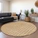 Addison Rugs Chantille Copper 8'0" x 8'0" Round Room Scene