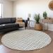 Addison Rugs Chantille Gray 8'0" x 8'0" Round Room Scene