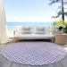 Addison Rugs Chantille Lavender 8'0" x 8'0" Round Room Scene