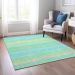 Addison Rugs Chantille Aqua 2'6" x 3'10" Room Scene