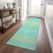 Addison Rugs Chantille Aqua 2'3" x 7'6" Runner Room Scene