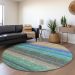 Addison Rugs Chantille Sage 8'0" x 8'0" Round Room Scene