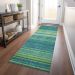 Addison Rugs Chantille Teal 2'3" x 7'6" Runner Room Scene