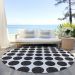 Addison Rugs Chantille Black 8'0" x 8'0" Round Room Scene