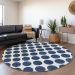 Addison Rugs Chantille Navy 8'0" x 8'0" Round Room Scene
