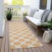 Addison Rugs Chantille Peach 2'3" x 7'6" Runner Room Scene