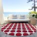 Addison Rugs Chantille Red 8'0" x 8'0" Round Room Scene