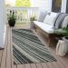 Addison Rugs Chantille Black 2'3" x 7'6" Runner Room Scene