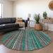 Addison Rugs Chantille Emerald 8'0" x 8'0" Round Room Scene