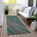 Addison Rugs Chantille Emerald 2'3" x 7'6" Runner Room Scene