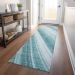 Addison Rugs Chantille Teal 2'3" x 7'6" Runner Room Scene