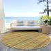 Addison Rugs Chantille Honey 8'0" x 8'0" Round Room Scene