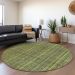 Addison Rugs Chantille Olive 8'0" x 8'0" Round Room Scene