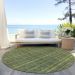 Addison Rugs Chantille Olive 8'0" x 8'0" Round Room Scene