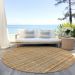 Addison Rugs Chantille Peach 8'0" x 8'0" Round Room Scene