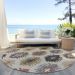 Addison Rugs Chantille Beige 8'0" x 8'0" Round Room Scene
