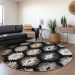 Addison Rugs Chantille Black 8'0" x 8'0" Round Room Scene