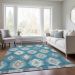Addison Rugs Chantille Teal 5'0" x 7'6" Room Scene