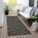 Addison Rugs Chantille Black 2'3" x 7'6" Runner Room Scene