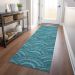 Addison Rugs Chantille Teal 2'3" x 7'6" Runner Room Scene