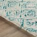 Dalyn Rugs Zoe ZZ1 Teal Room Scene