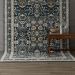 Karastan Rugs Zephyr Amphora Majolica Blue Room Scene