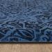 Mohawk Dri-pro Deluxe Cushion Mat Damask Nouveau Blue 1'8" x 3'6" Room Scene