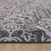 Mohawk Dri-pro Deluxe Cushion Mat Damask Nouveau Grey 1'8" x 3'6" Room Scene