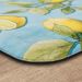 Mohawk Dri-pro Deluxe Cushion Mat Lemons All Over Slice Multi 1'8" x 3'6" Room Scene