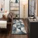 Karastan Rugs Bowen By Drew & Jonathan Home Oblique Blue Room Scene