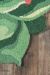 Novogratz Cucina Cna11 Succulent Green 3'0" x 3'0" Round Room Scene