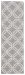 Nourison Home Linear Light Blue 2'3" x 7'6" Runner Room Scene