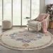 Nourison Home Passion Grey/Multi 8' x Round Room Scene