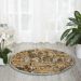 Nourison Home Delano Blue 3'4" x Round Room Scene