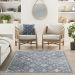 Nourison Home Lennox Blue/Grey 4' x 6' Room Scene