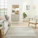 Nourison Home Paxton Ivory/Grey 5'3" x 7'11" Room Scene