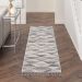 Nourison Home Paxton Grey/Charcoal 2'2" x 8'2" Runner Room Scene