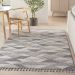 Nourison Home Paxton Grey/Charcoal 4' x 6'2" Room Scene