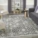 Nourison Home Lennox Charcoal/Ivory/Blue 9' x 12' Room Scene