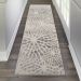 Nourison Home Silky Textures Ivory/Beige 2'2" x 7'6" Runner Room Scene