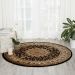 Nourison Home Delano Black 7’10” x Round Room Scene